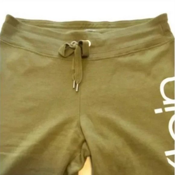 Calvin Klein Performance Logo Joggers - Moss - Picture 2 of 7